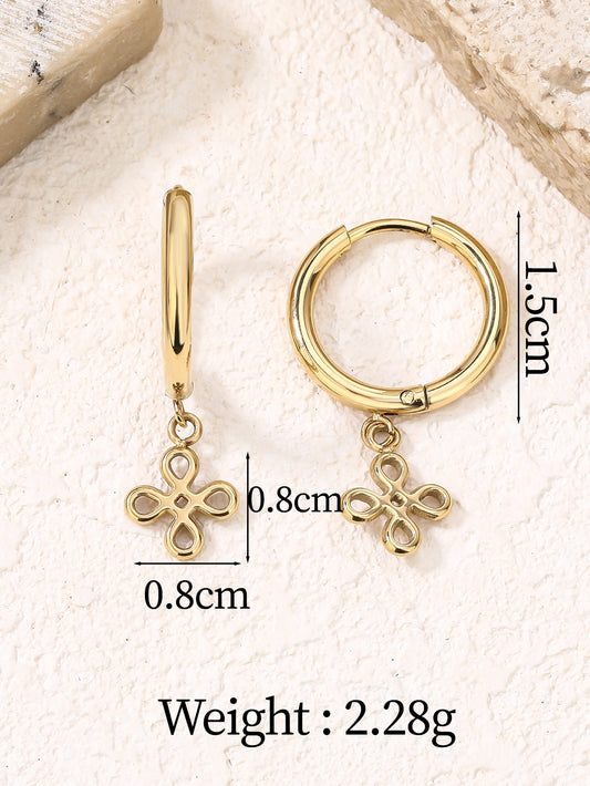 Cute Knot Lightweight Hoop Earrings
