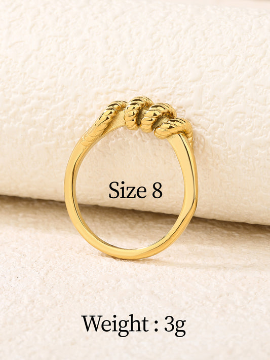 Vintage Braided Twisted Signet Ring
