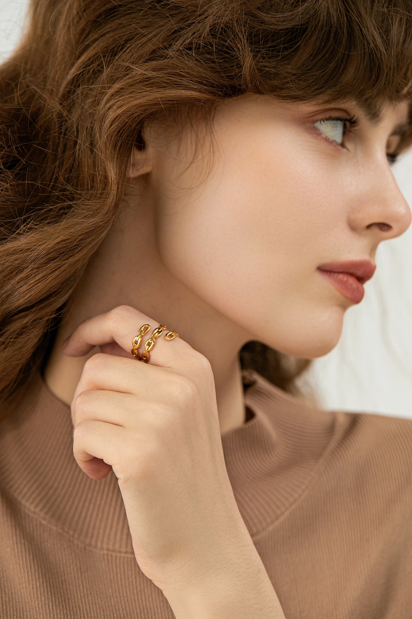 Twisted Cable Link Ring