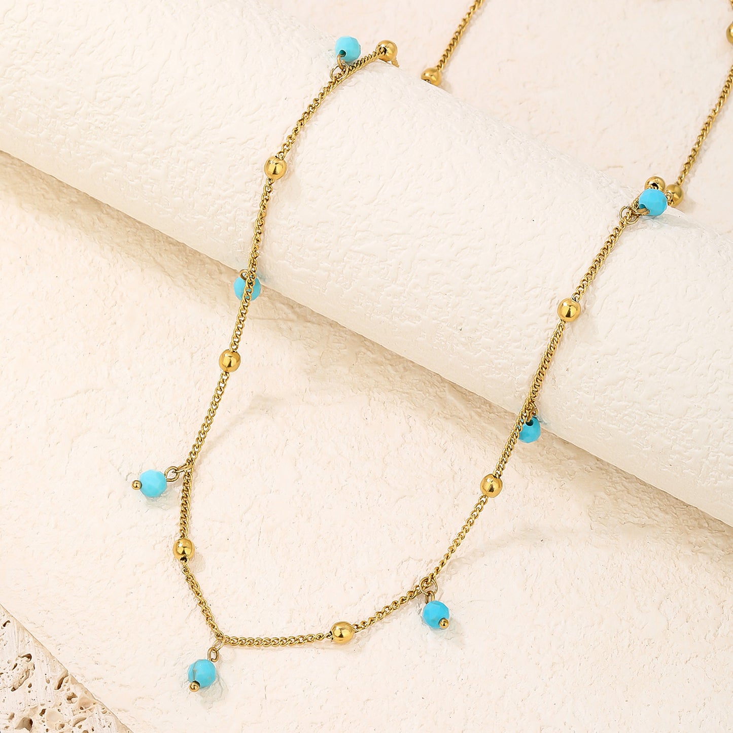 Turquoise Bohemian Gemstone Necklace