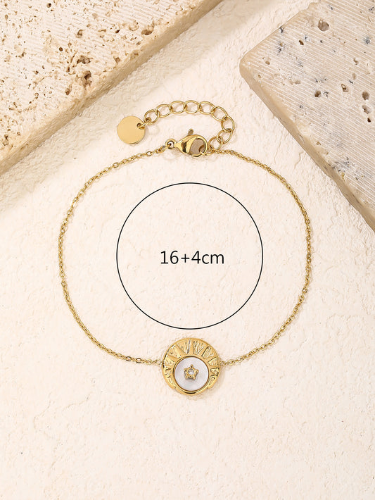 Scattered Stars Opal Disc Bracelet