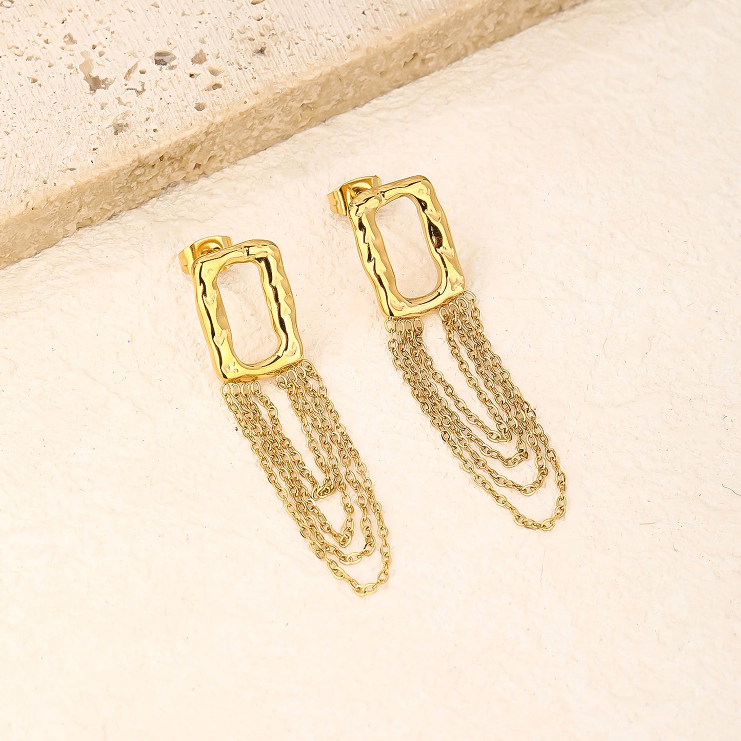 Tassel Chain Drop Earrings