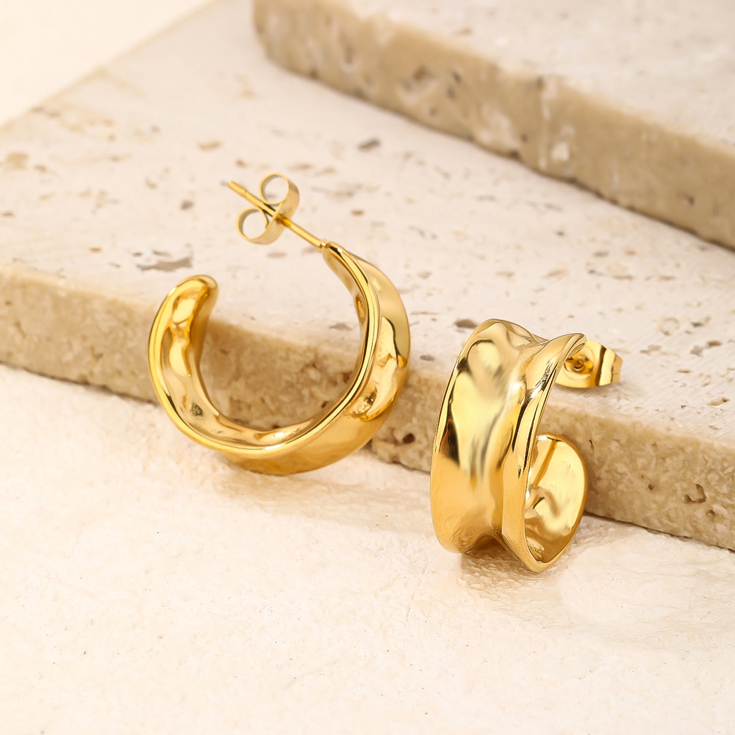Gold Chunky Earrings