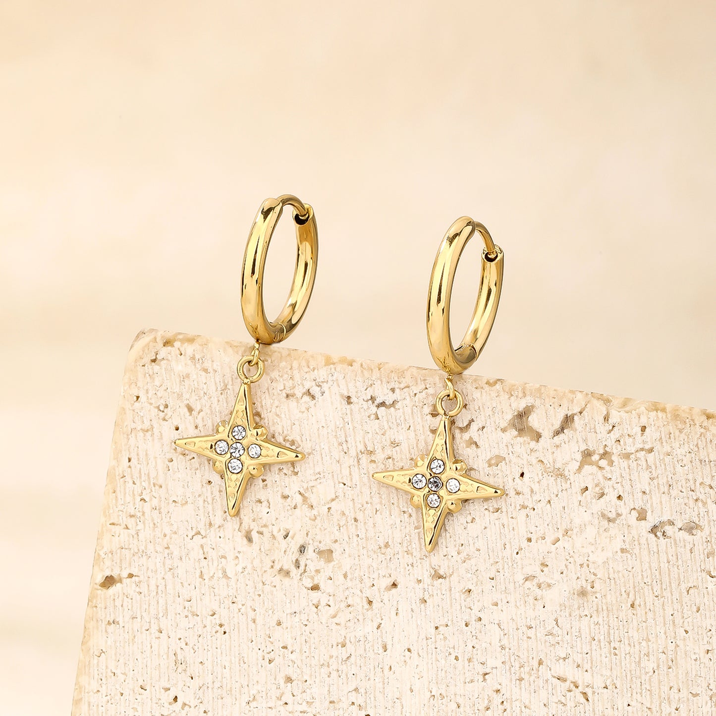 Hoop Dangle Drop Earrings