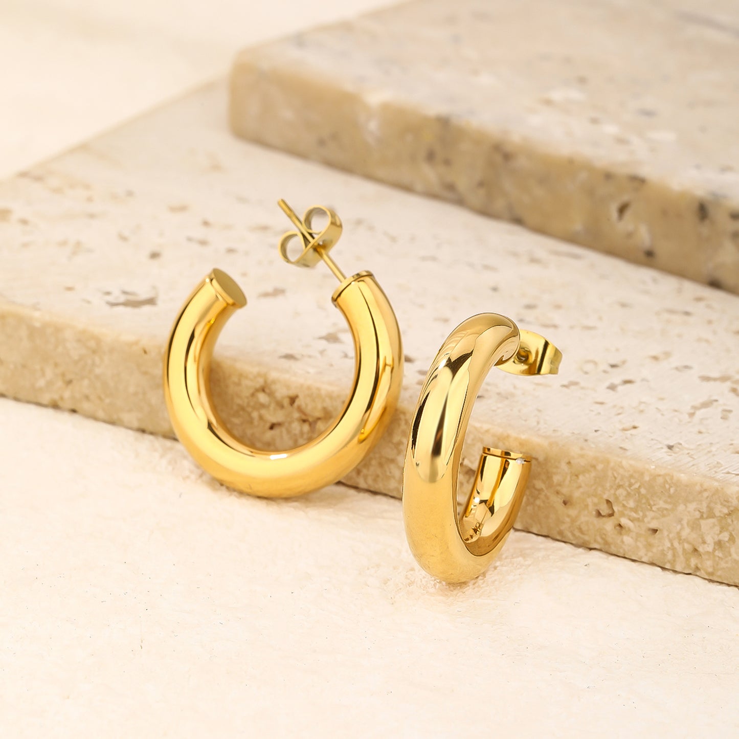 Chunky Hoop Earrings