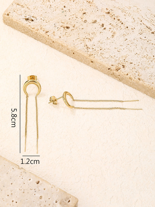 Long Dangle Drop Earrings