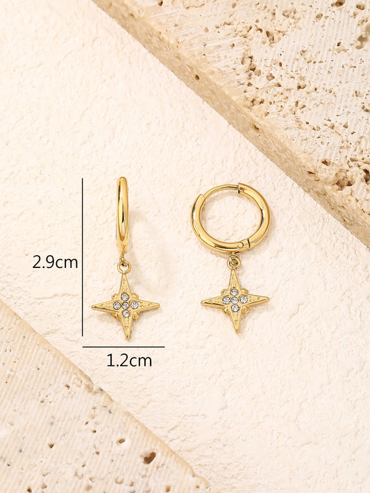 Hoop Dangle Drop Earrings