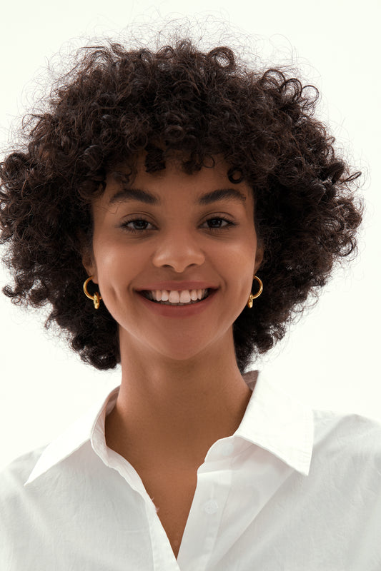 Pendant Drop Hoop Huggie Earrings