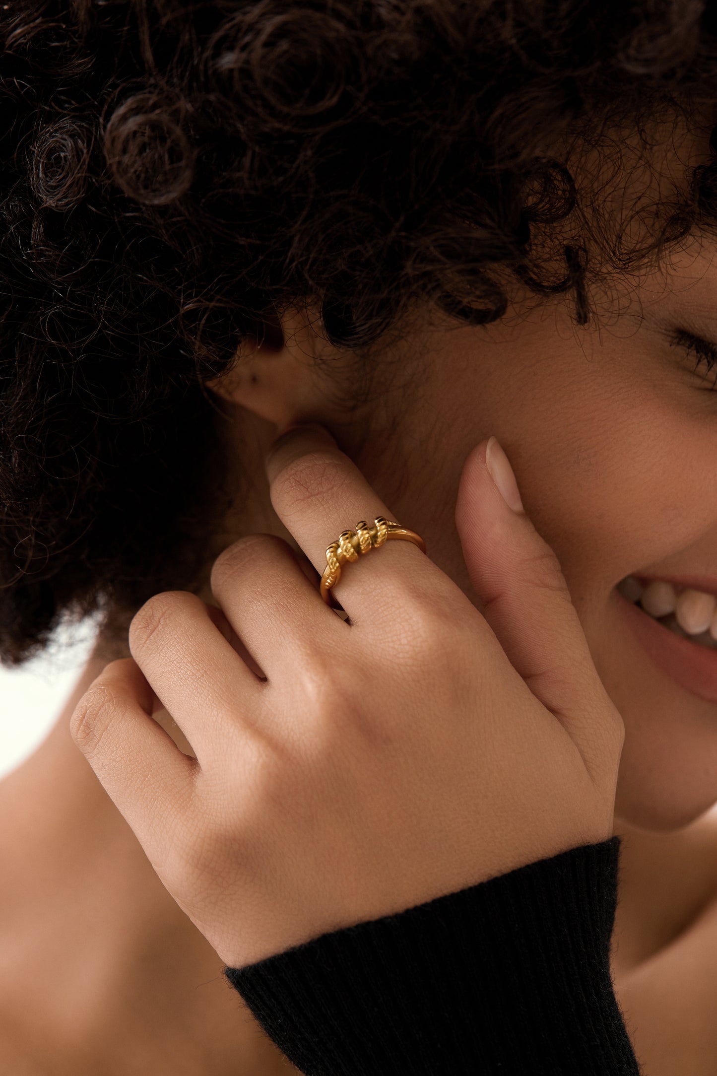 Vintage Braided Twisted Signet Ring