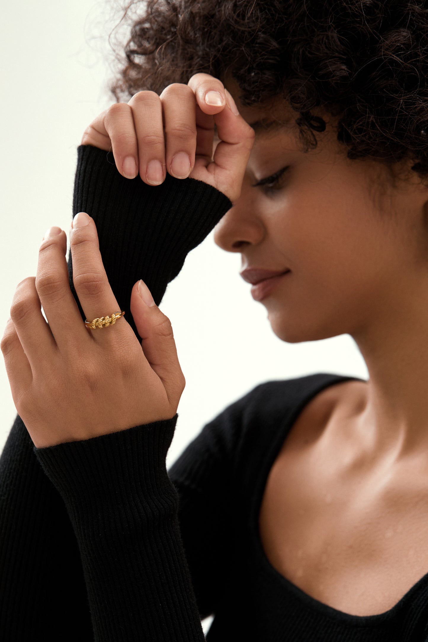 Vintage Braided Twisted Signet Ring
