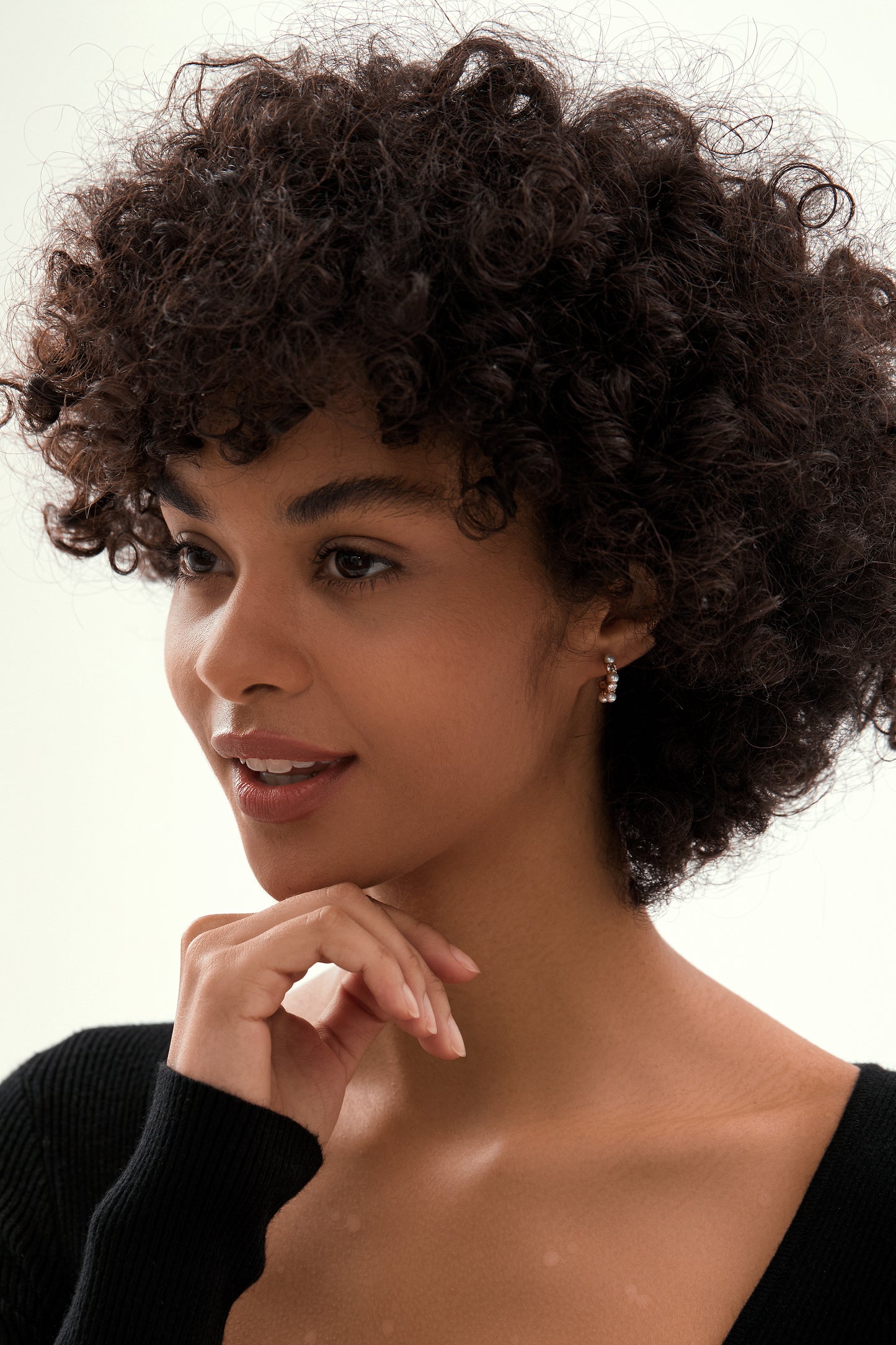 Thick Open C-shaped Earrings