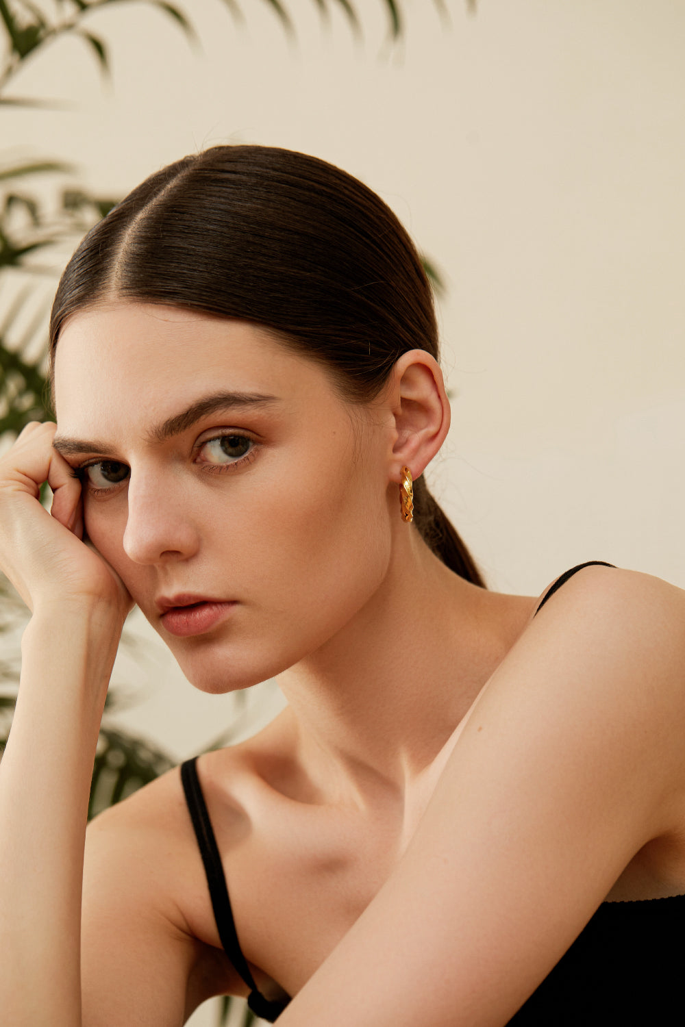 Twisted Hoop Earrings for Women