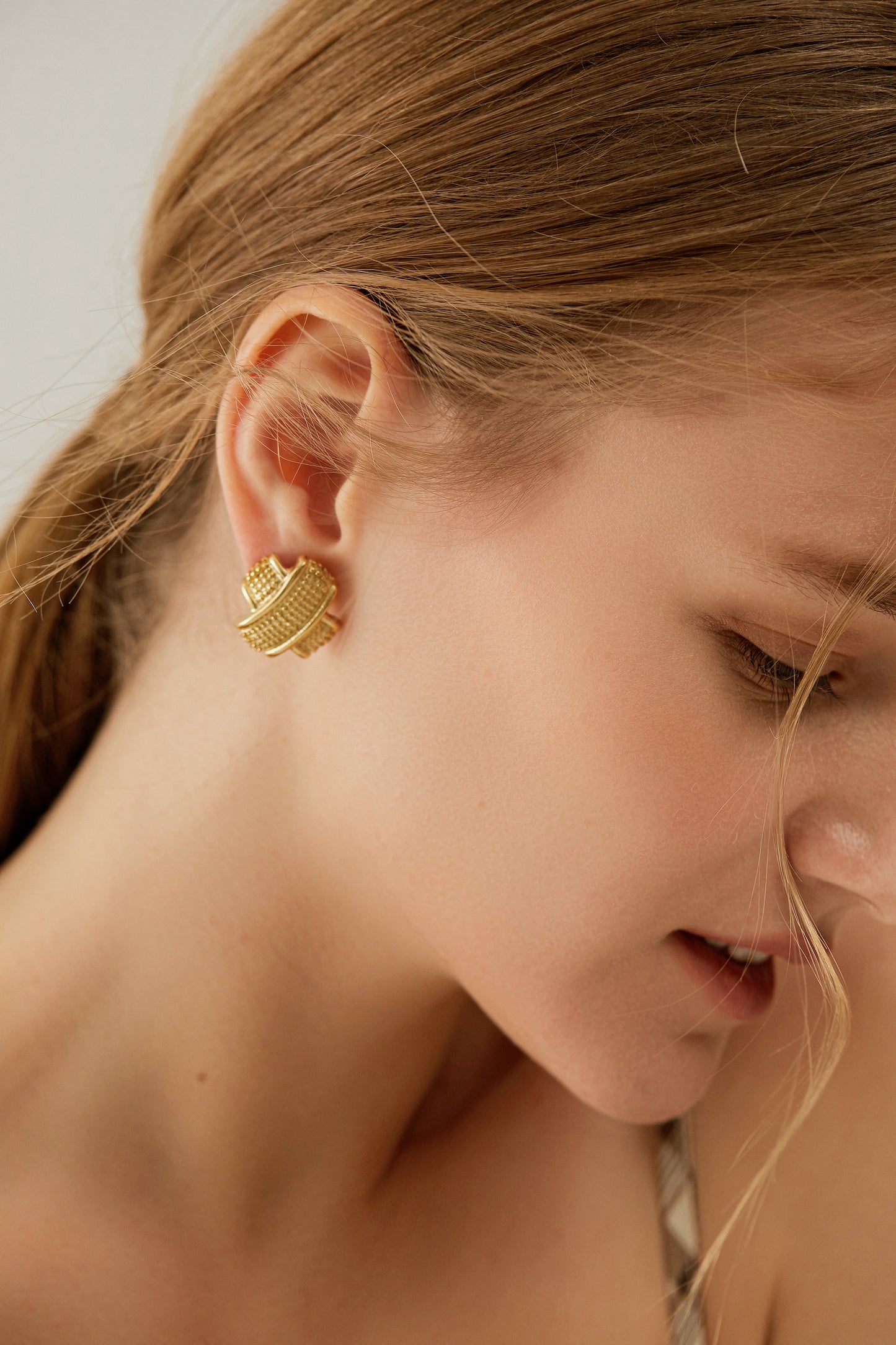 Chunky Crossed Knot Earrings