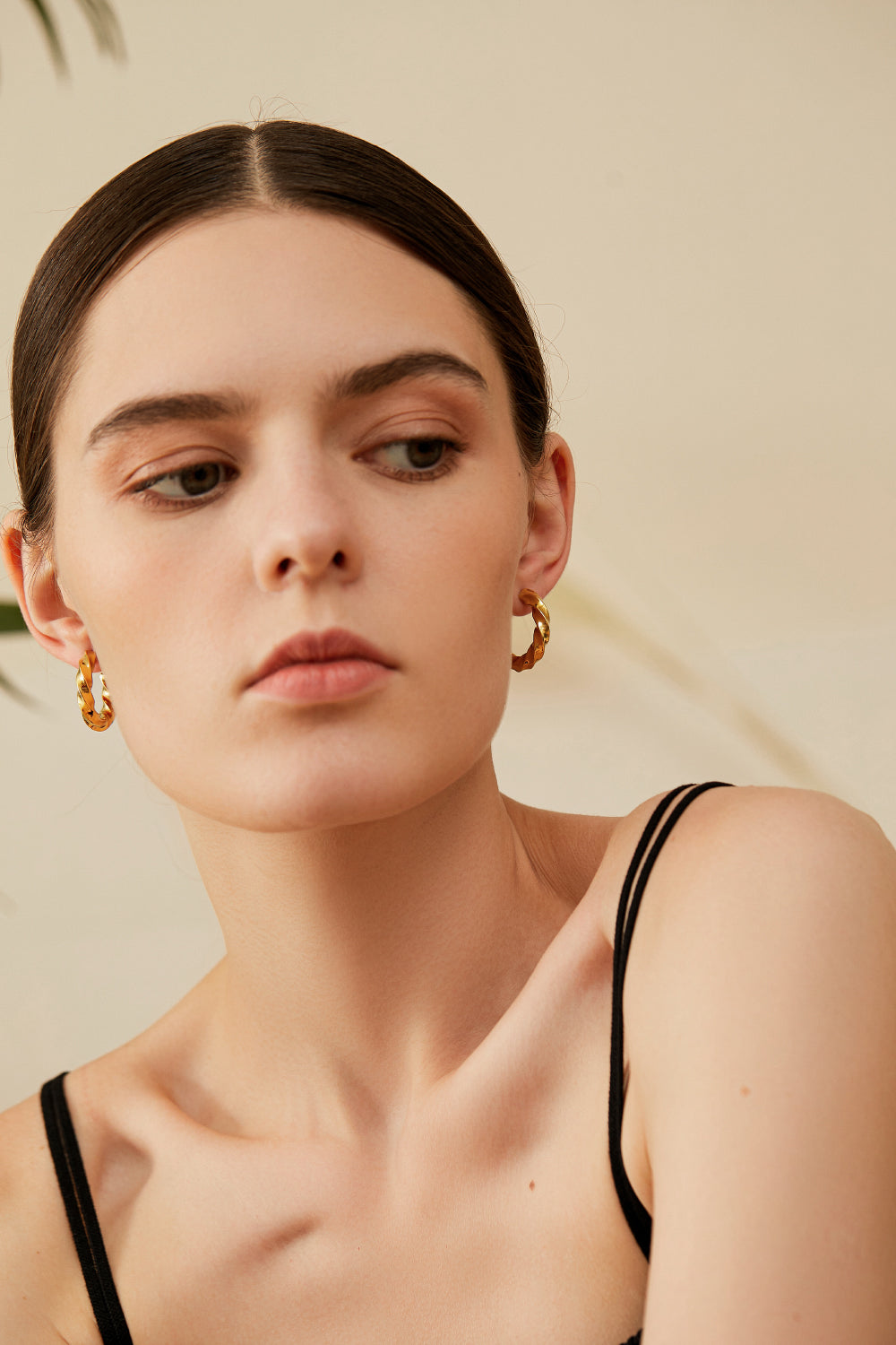 Twisted Hoop Earrings for Women