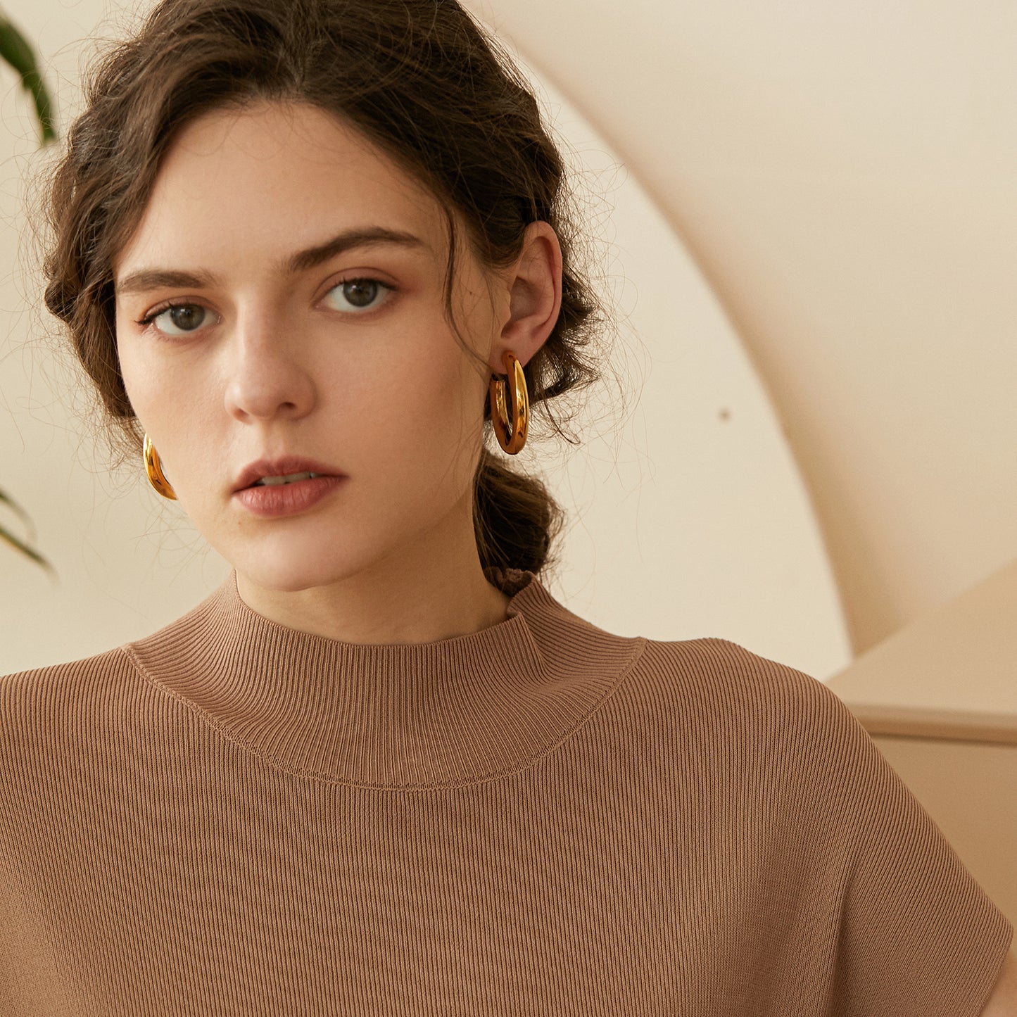 Big Chunky Open Hoop Earrings