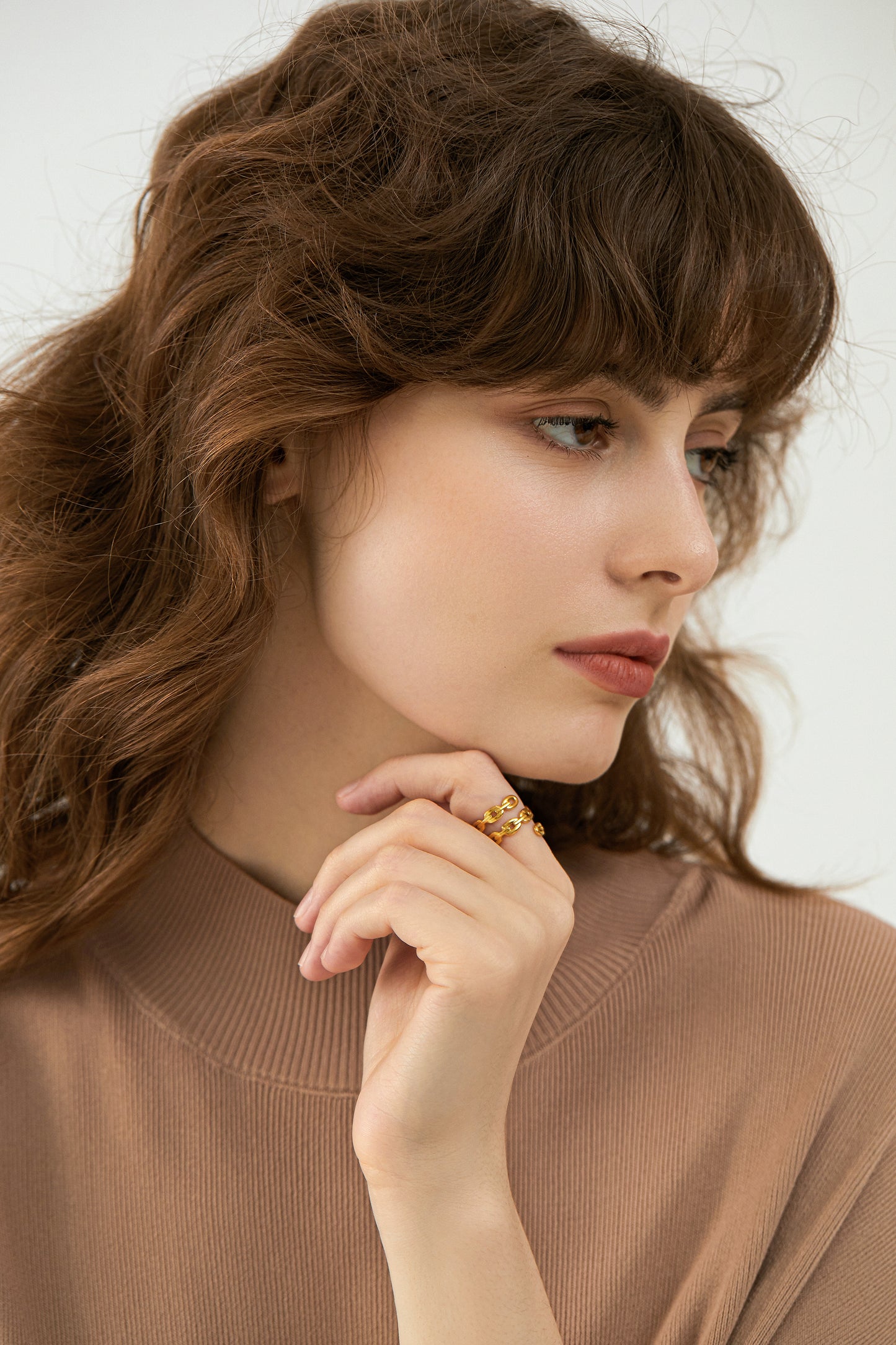 Twisted Cable Link Ring