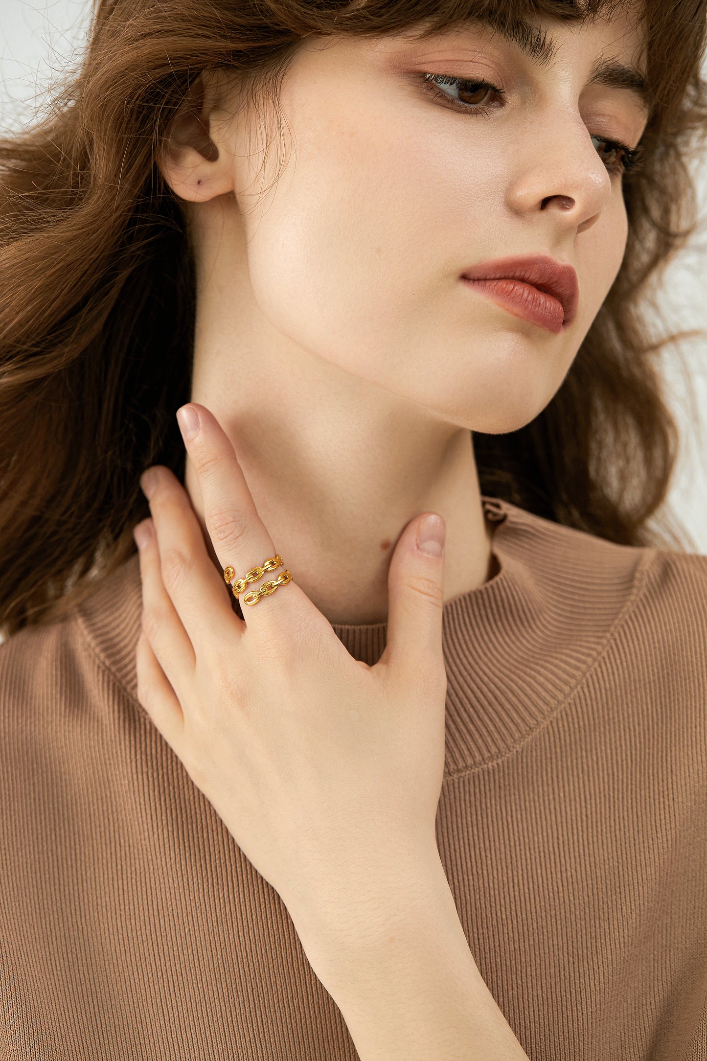 Twisted Cable Link Ring