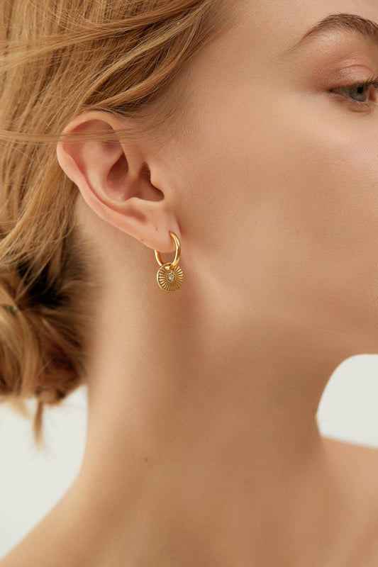 Dangle Drop Earrings with CZ