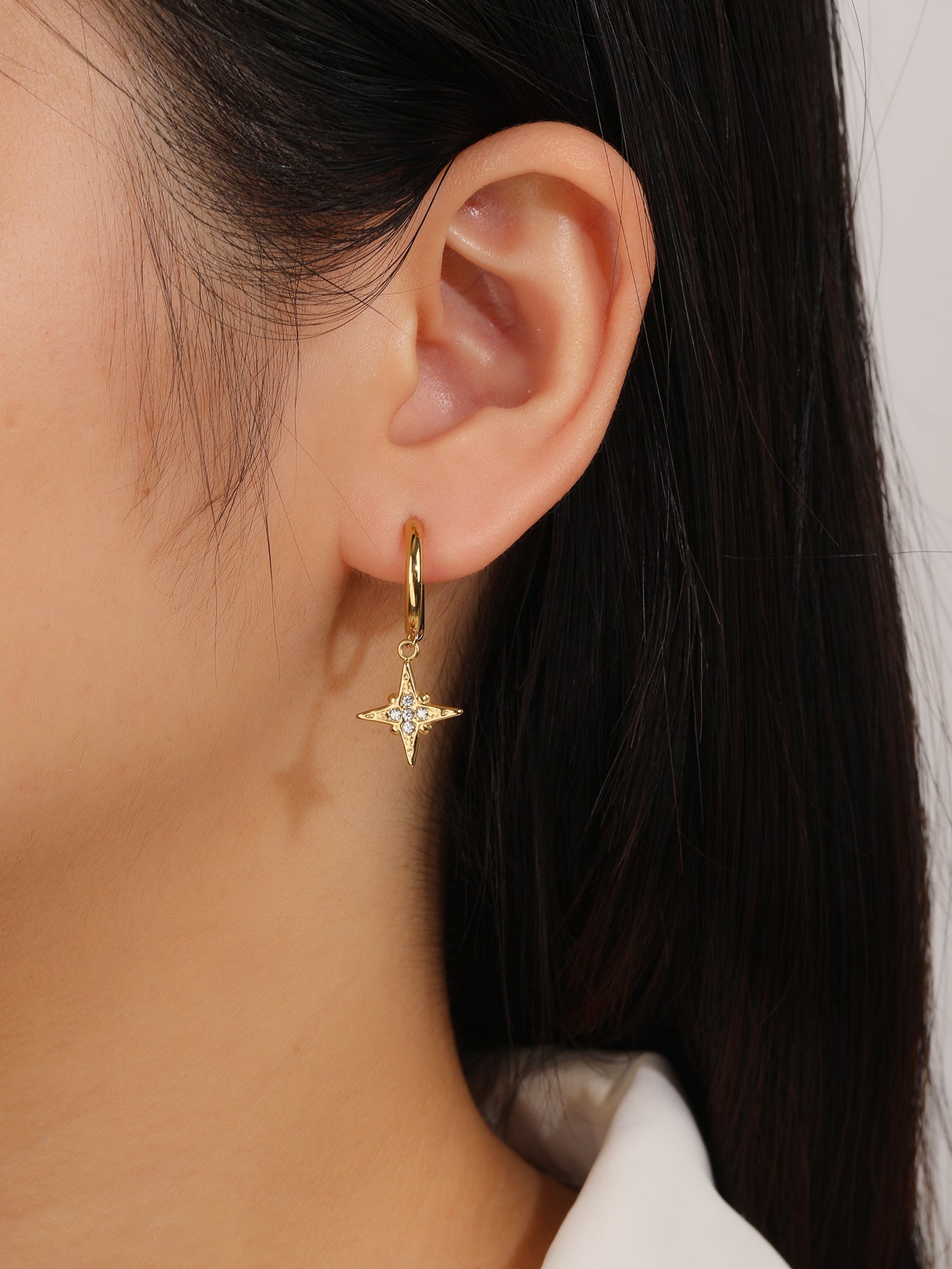 Hoop Dangle Drop Earrings