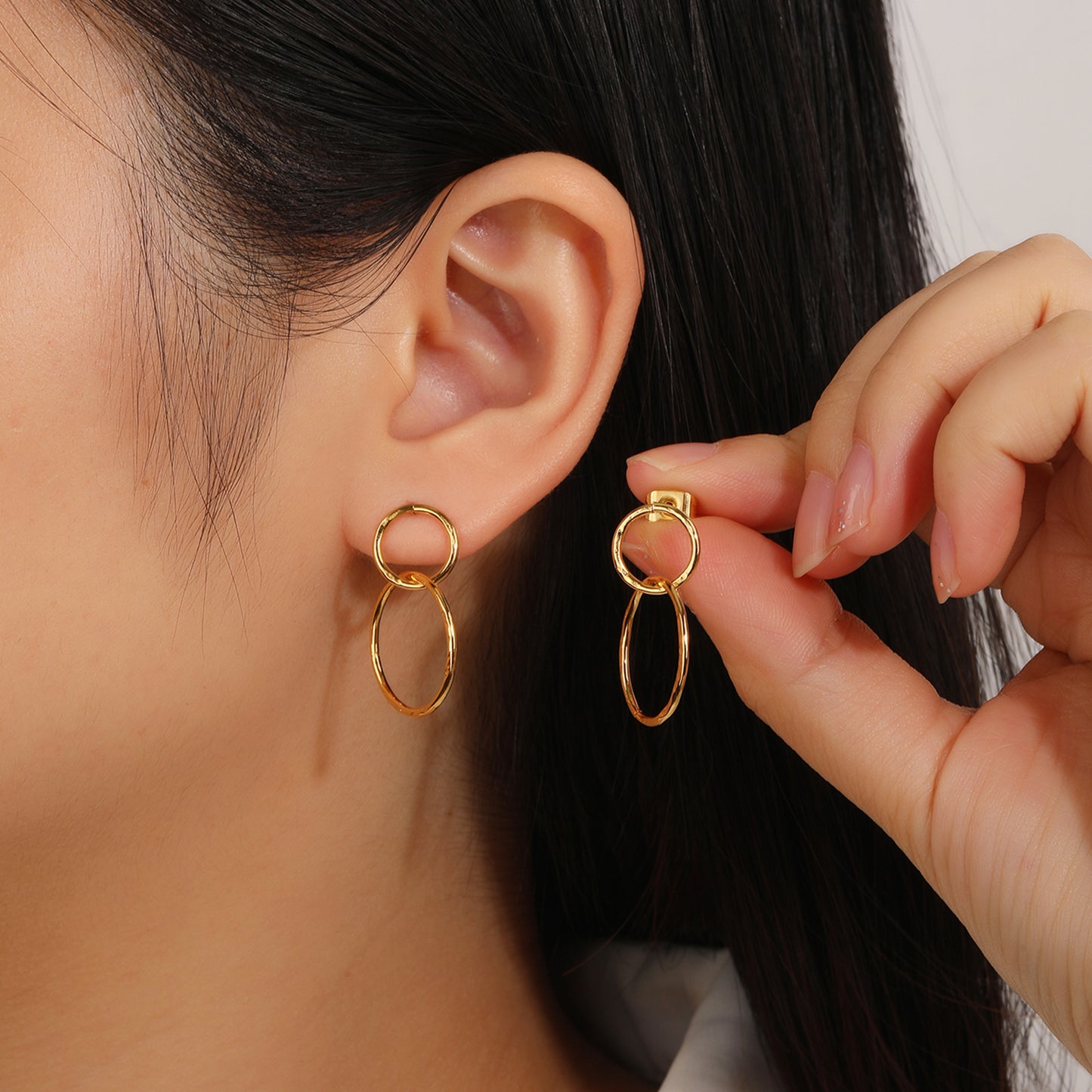 Double Circle Earrings