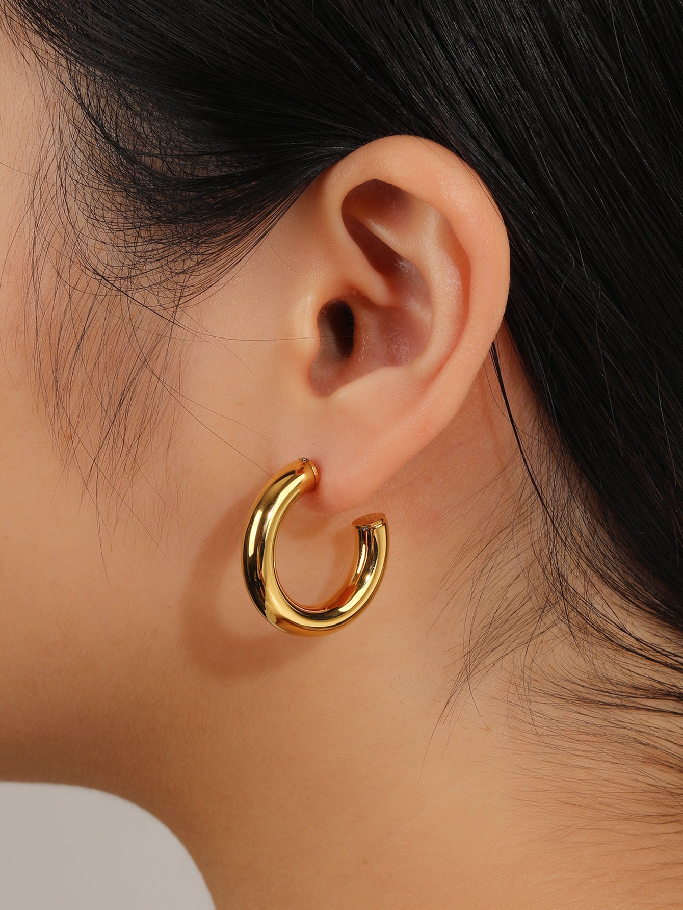 Chunky Hoop Earrings