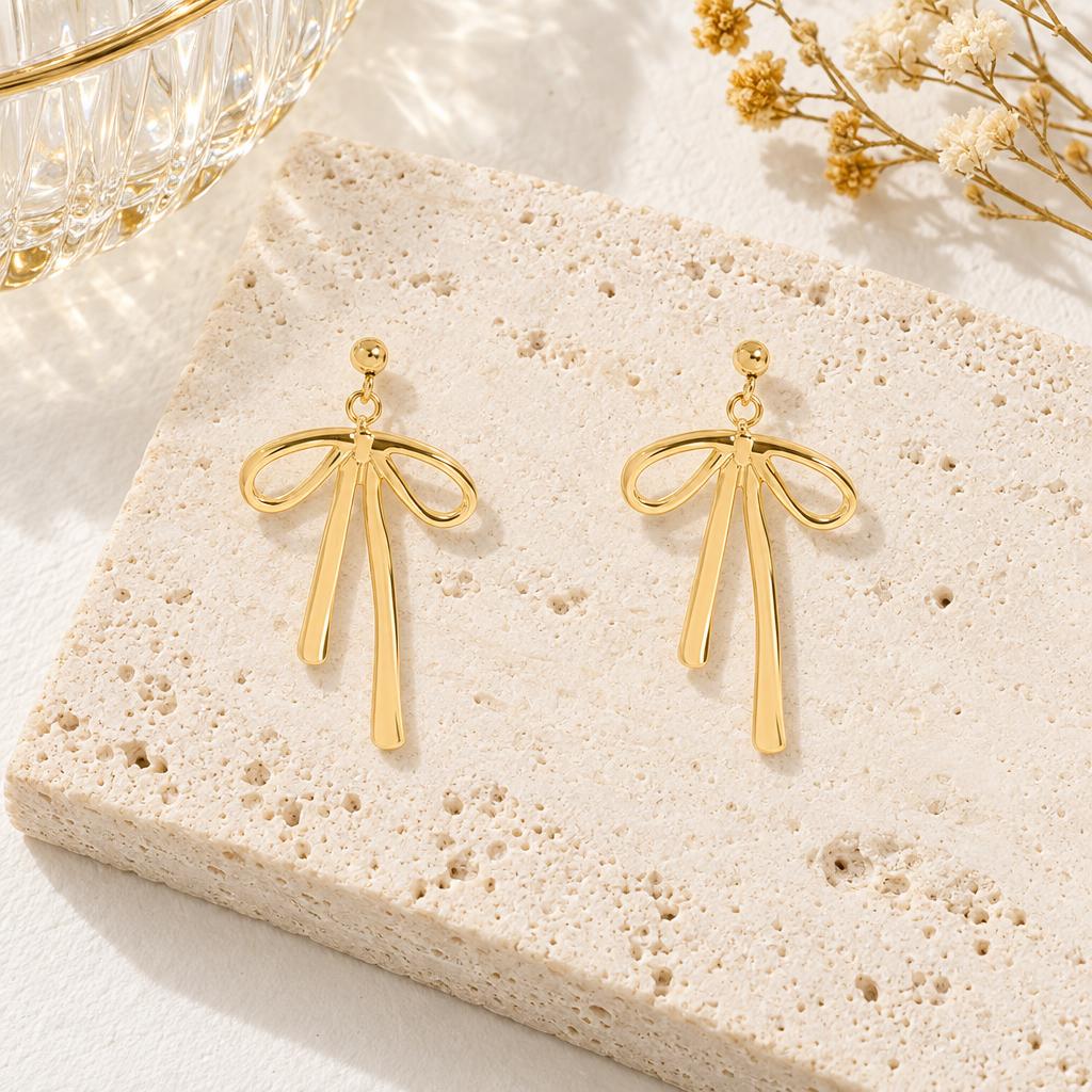 Ribbon Bow Earrings