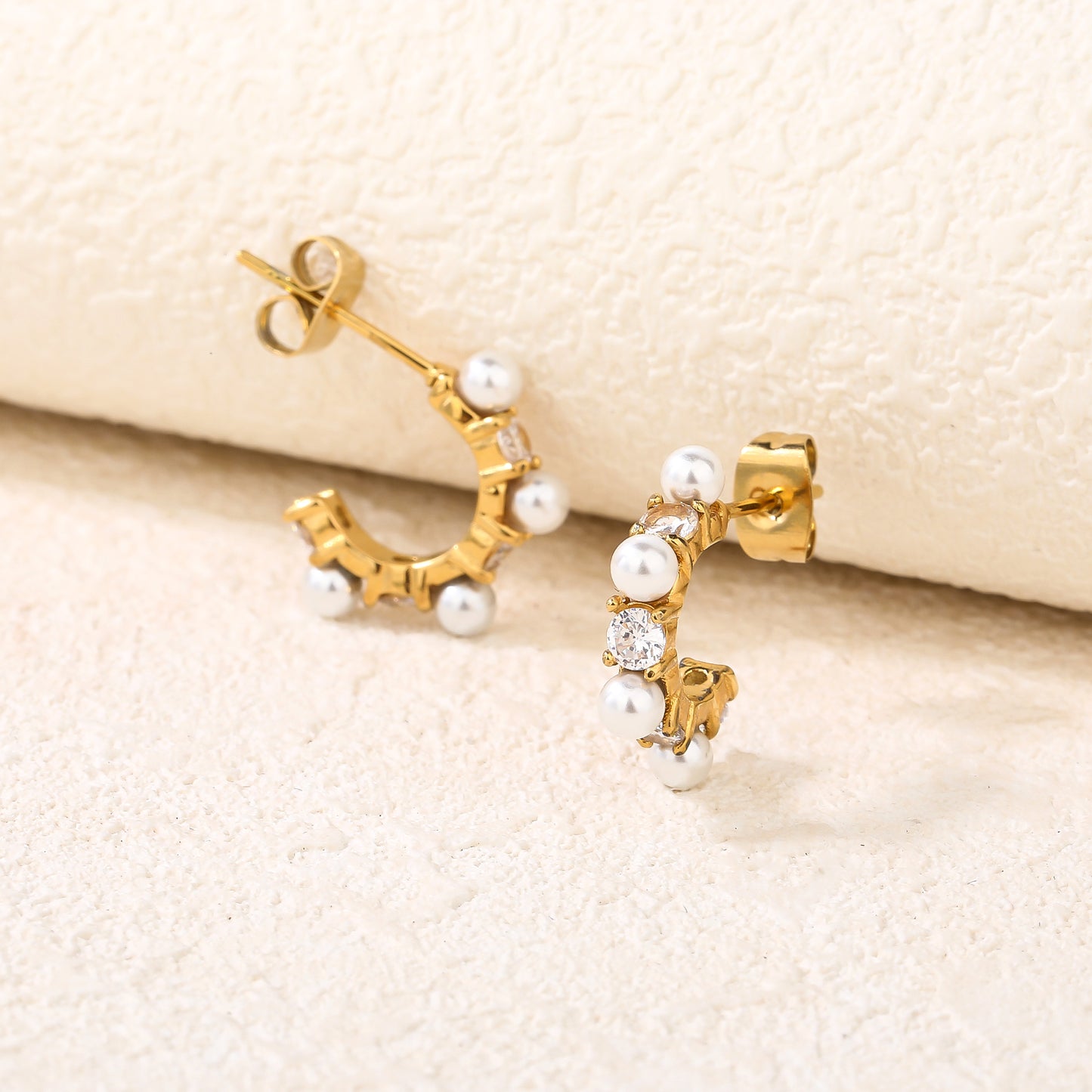 Thick Open C-shaped Earrings