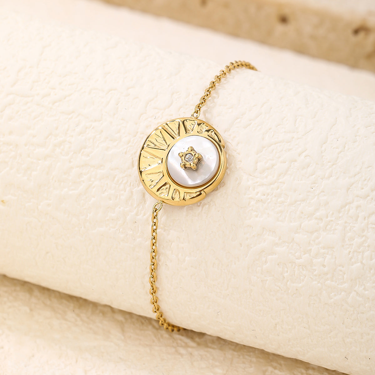 Scattered Stars Opal Disc Bracelet