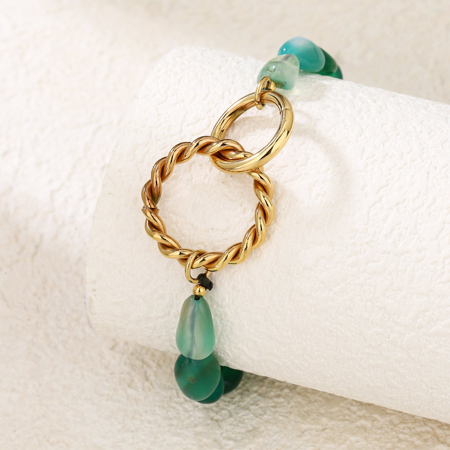 Green Crystal Beads Bracelet