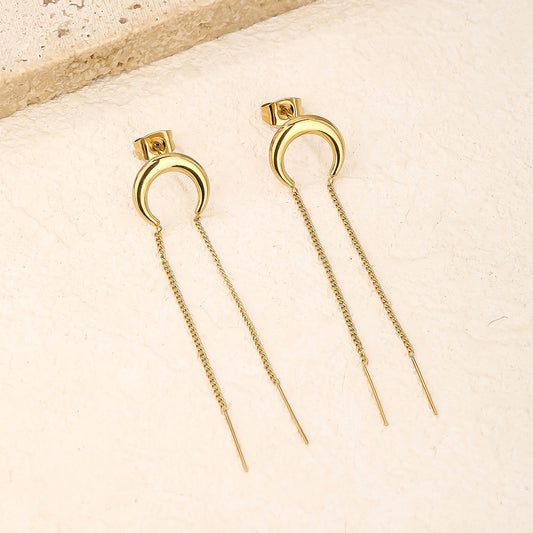 Long Dangle Drop Earrings