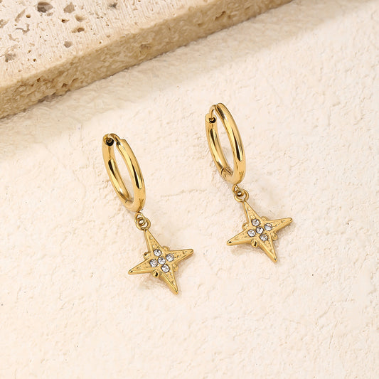 Hoop Dangle Drop Earrings