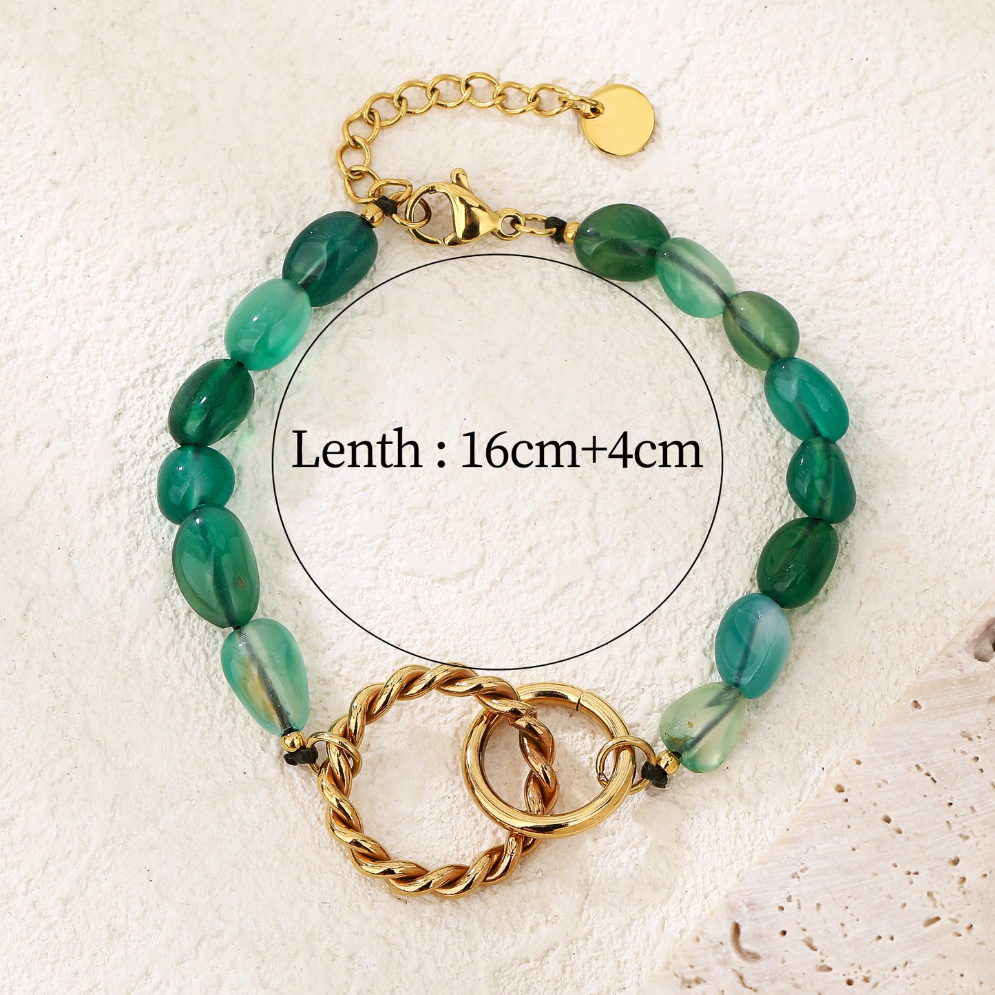 Green Crystal Beads Bracelet