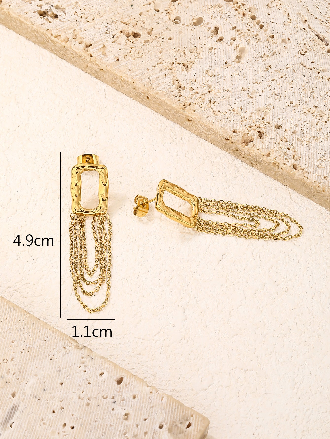 Tassel Chain Drop Earrings